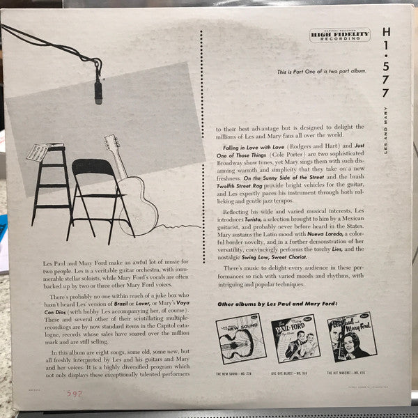 Les Paul & Mary Ford : Les And Mary Part 1 (10", Album)