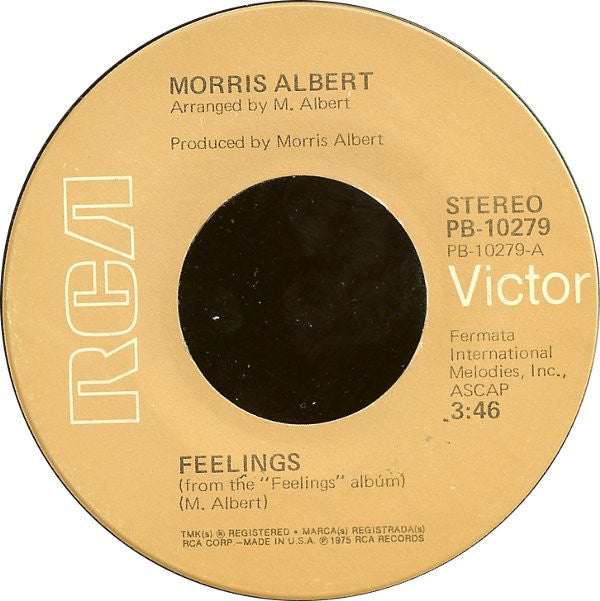 Morris Albert : Feelings (7", Single, Ind)