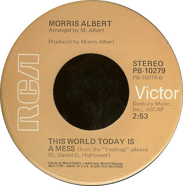 Morris Albert : Feelings (7", Single, Ind)