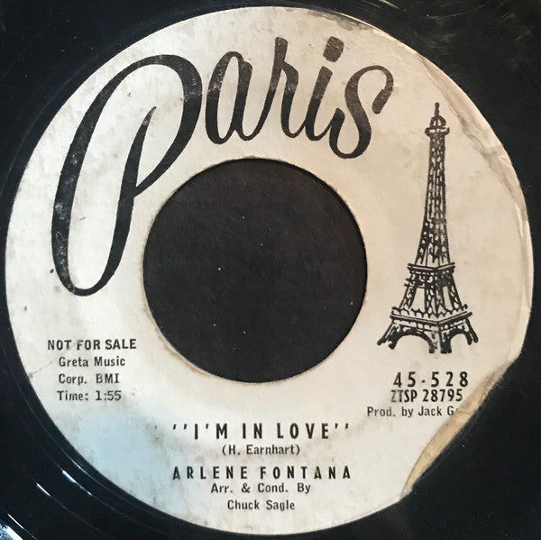 Arlene Fontana : I'm In Love (7", Single, Promo)