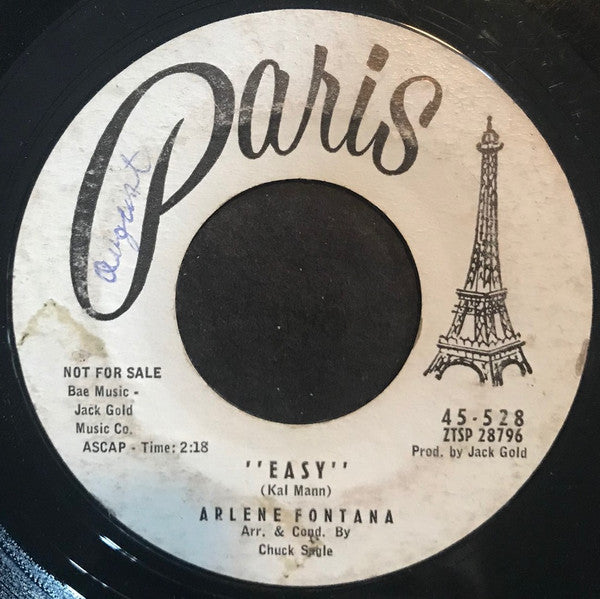 Arlene Fontana : I'm In Love (7", Single, Promo)