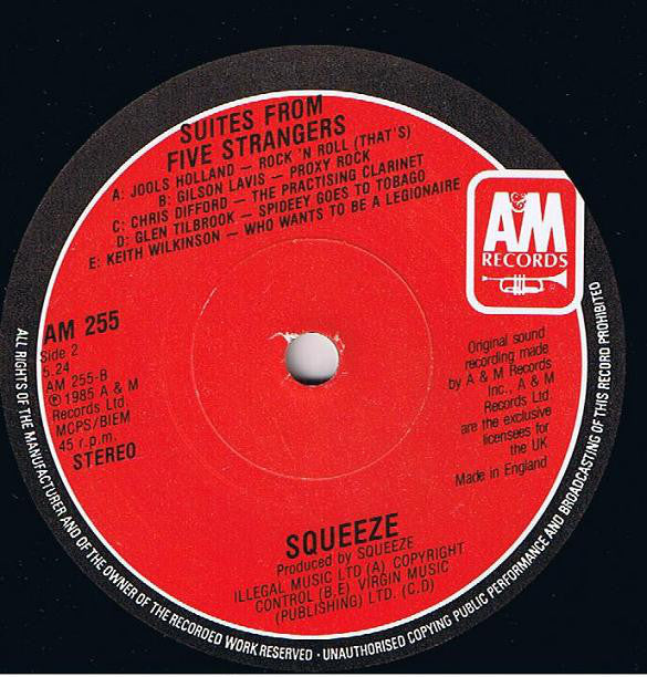 Squeeze (2) : Last Time Forever (7", Single)