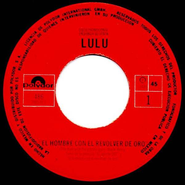 Lulu : El Hombre Con El Revolver De Oro =The Man With The Golden Gun= (7", Single, Promo)