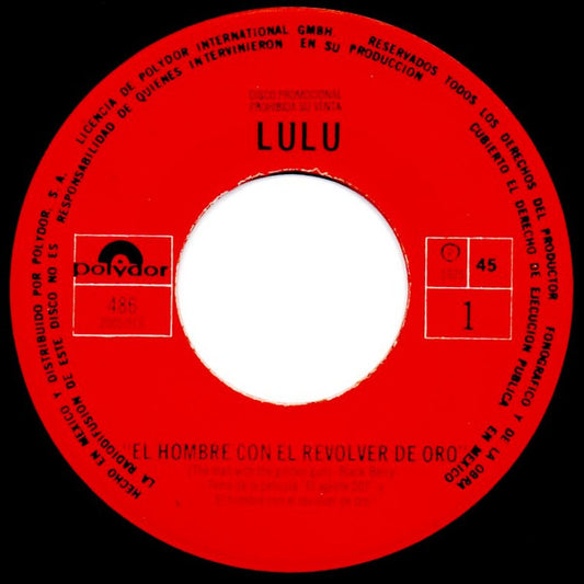 Lulu : El Hombre Con El Revolver De Oro =The Man With The Golden Gun= (7", Single, Promo)