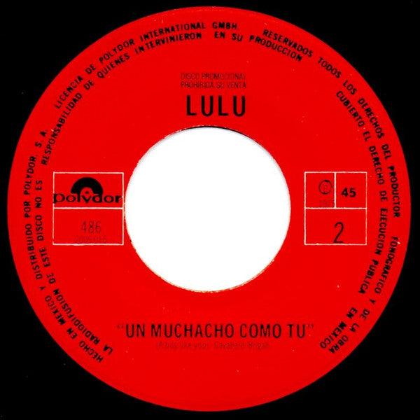 Lulu : El Hombre Con El Revolver De Oro =The Man With The Golden Gun= (7", Single, Promo)