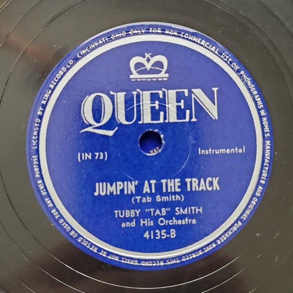 Tubby "Tab" Smith And His Orchestra* : Jumpin' At The Track / Morning Blues (Shellac, 10")