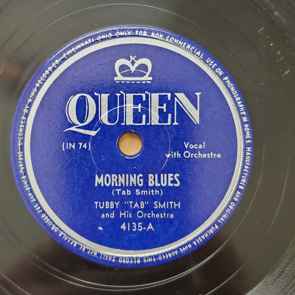 Tubby "Tab" Smith And His Orchestra* : Jumpin' At The Track / Morning Blues (Shellac, 10")
