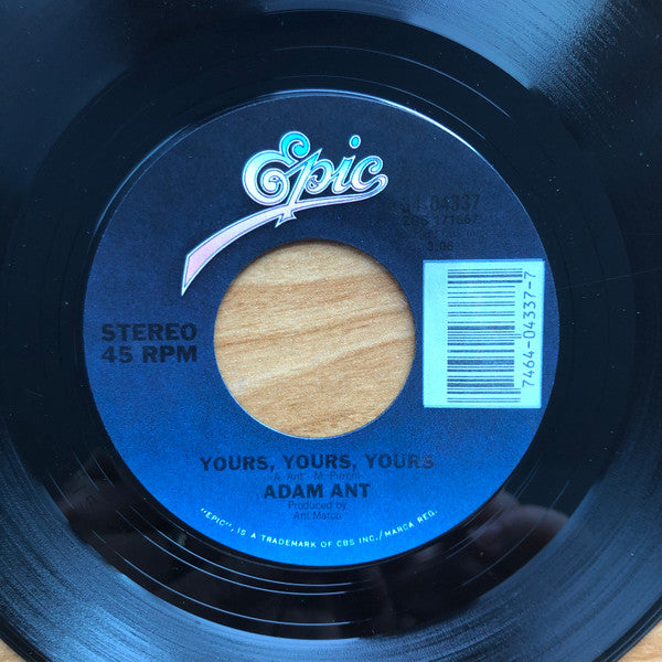 Adam Ant : Strip (7", Single, Styrene, Car)