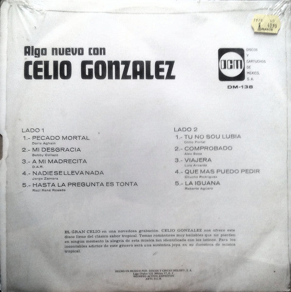 Celio González : Algo Nuevo Con Celio González (LP, Album, RE)