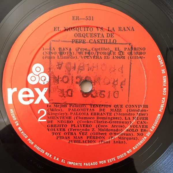 Orquesta De Pepe Castillo* : El Mosquito Vs. La Rana (LP, Album)