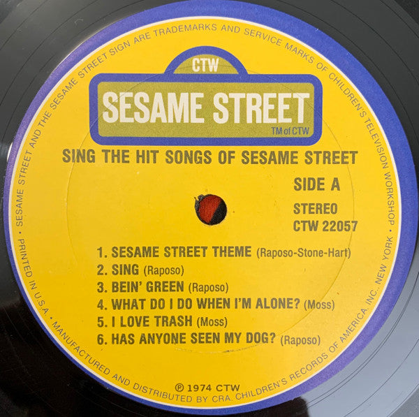 Sesame Street : Sing The Hit Songs Of Sesame Street (LP, Comp, Pit)
