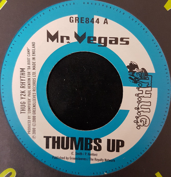 Mr. Vegas : Thumbs Up (7")