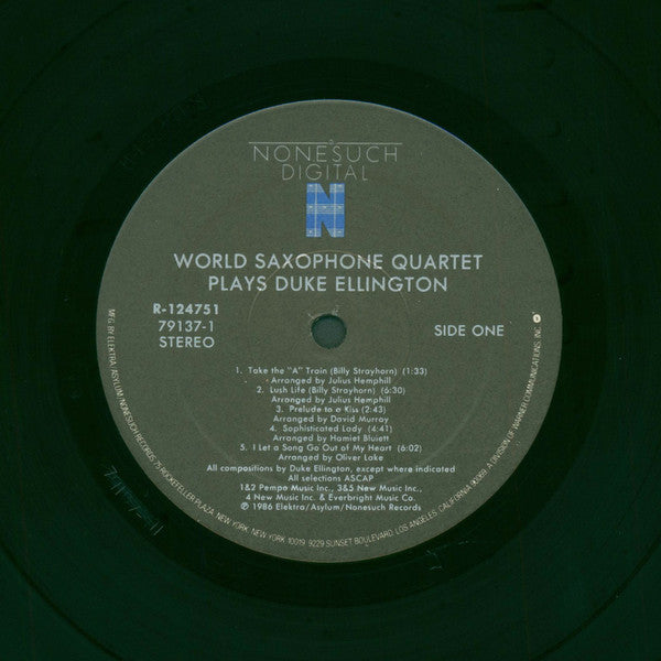 World Saxophone Quartet : World Saxophone Quartet Plays Duke Ellington (LP, Album, Club)