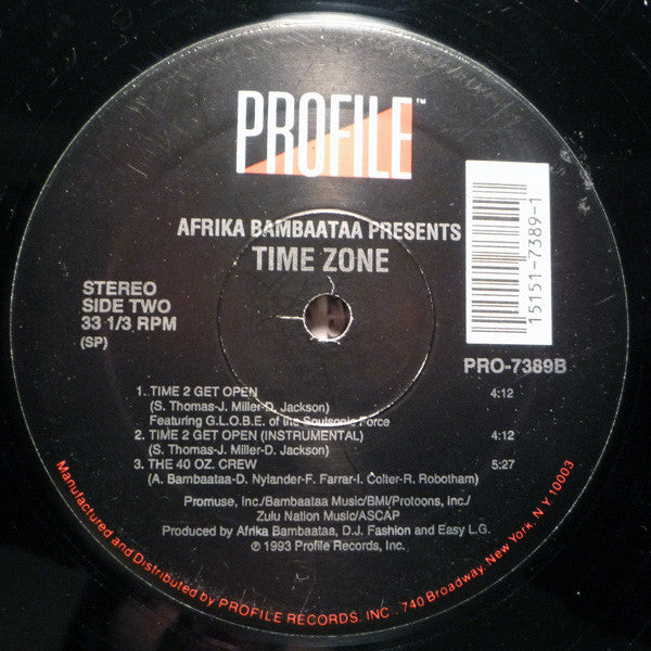 Time Zone : Zulu War Chant (12", Spe)