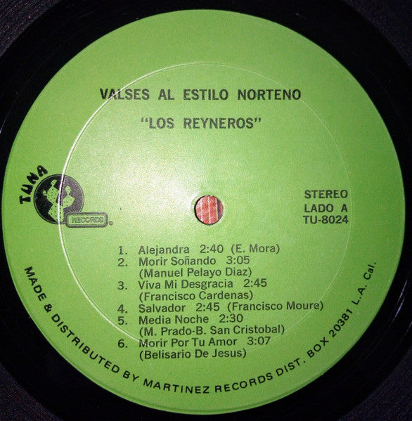 Los Reyneros : Valses Al Estilo Norteño (LP, Album)