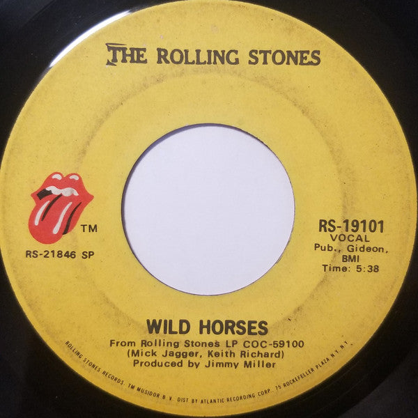 The Rolling Stones : Wild Horses / Sway (7", Single, RE, SP )