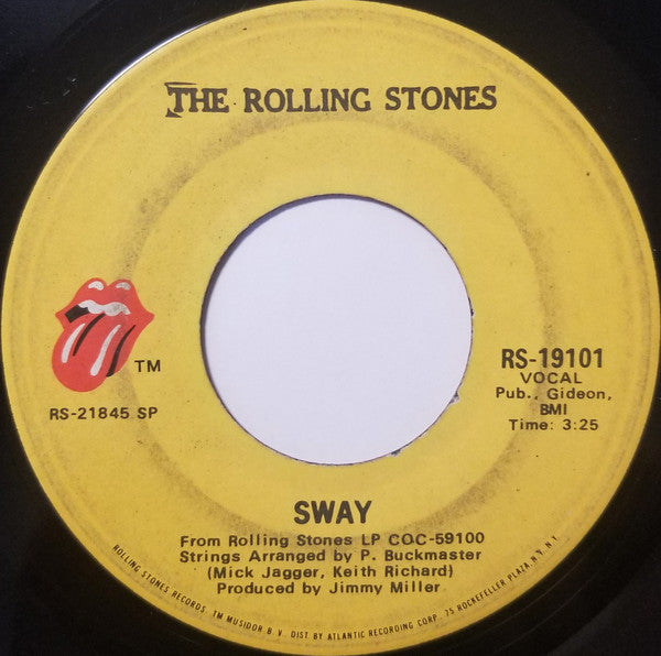 The Rolling Stones : Wild Horses / Sway (7", Single, RE, SP )