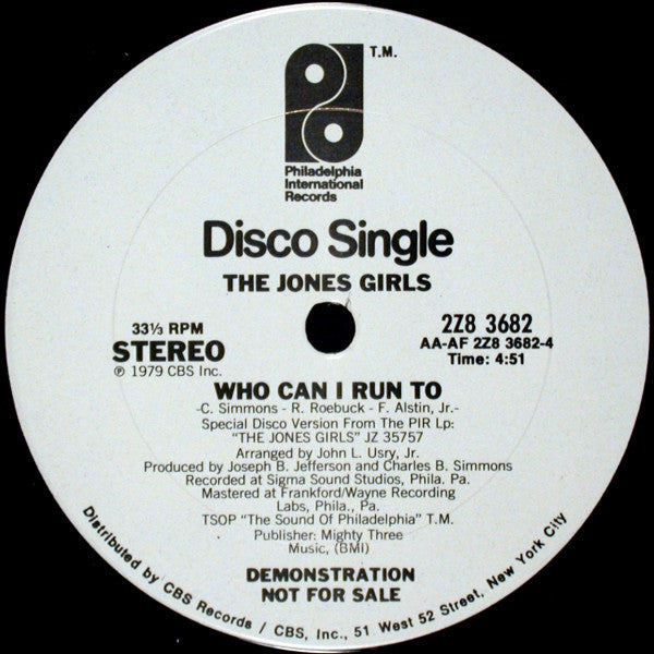 The Jones Girls : You Gonna Make Me Love Somebody Else (12", Single, Promo)