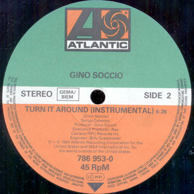 Gino Soccio : She's Gone Out Of My Life (12", Maxi)