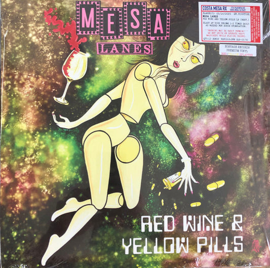 Mesa Lanes : Red Wine And Yellow Pills (LP, Album, Ltd, Red)