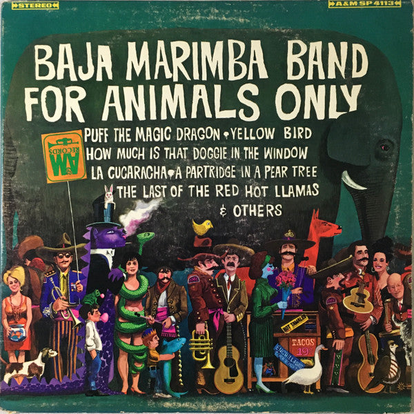 Baja Marimba Band : For Animals Only (LP, Album, Ter)