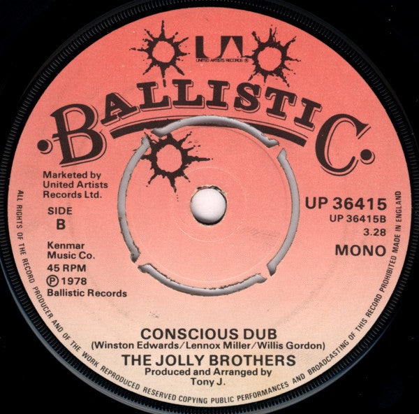 The Jolly Brothers : Conscious Man (7", Single, Mono)