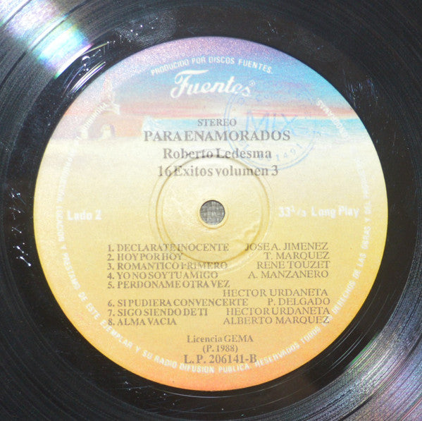 Roberto Ledesma : Para Enamorados Vol. 3 (LP, Album)