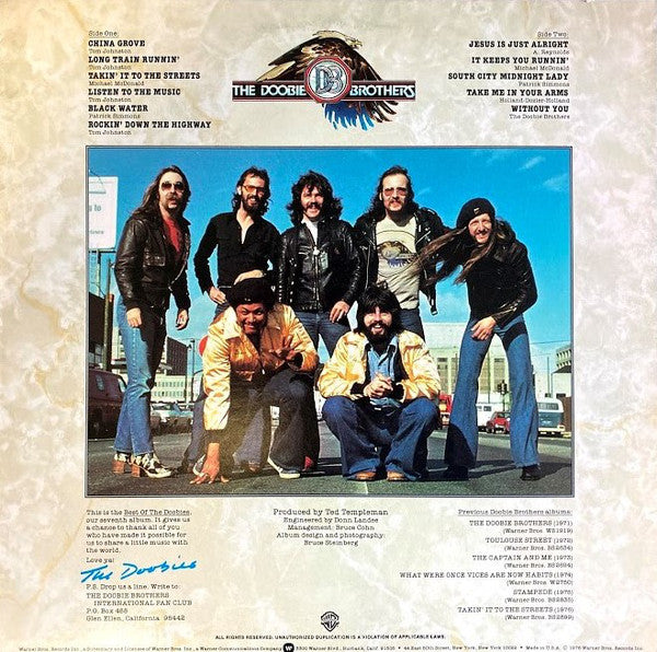 The Doobie Brothers : Best Of The Doobies (LP, Comp, RE, Win)