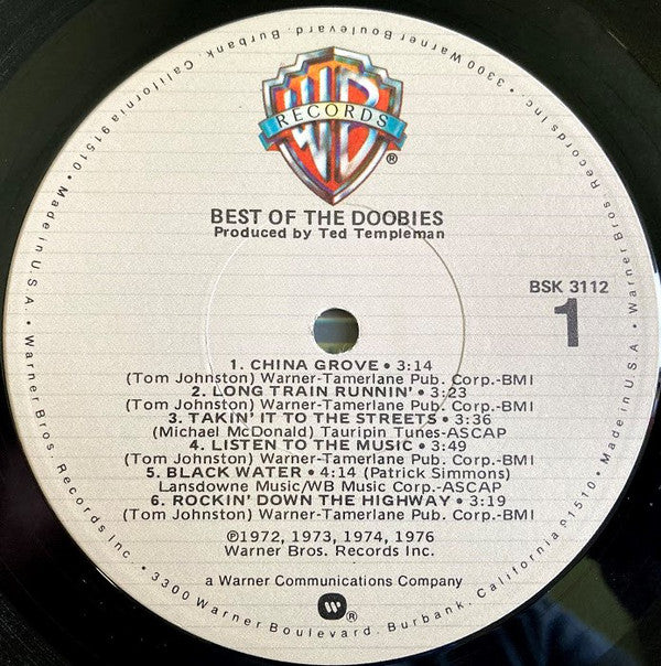 The Doobie Brothers : Best Of The Doobies (LP, Comp, RE, Win)