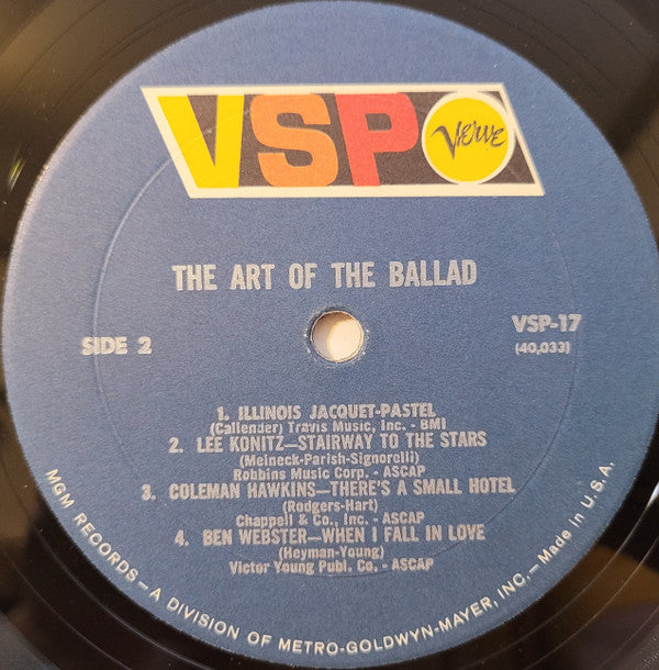 Various : The Art Of The Ballad (LP, Comp, Mono)