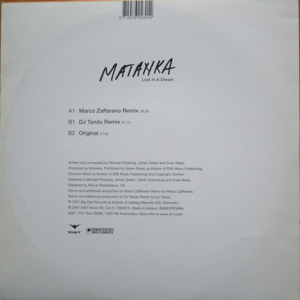 Matanka : Lost In A Dream (12")