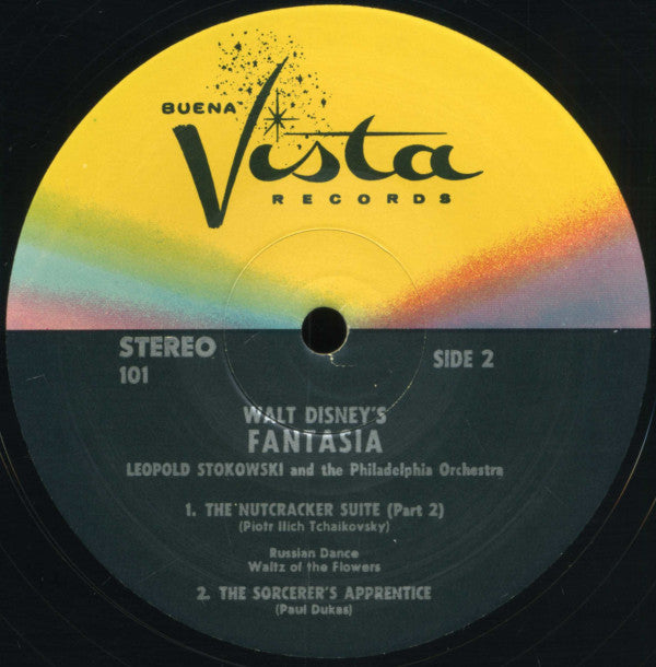 Leopold Stokowski With The Philadelphia Orchestra : Walt Disney's Fantasia (3xLP, Album, RE, RP, Gat)