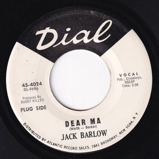 Jack Barlow : Dear Ma (7", Single, Promo)