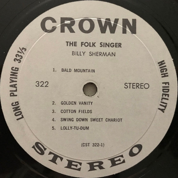 Billy Sherman (2) : The Folk Singer (LP)