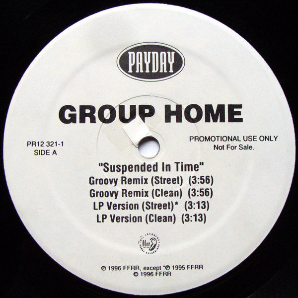 Group Home : Suspended In Time / Tha Realness (12", Promo)