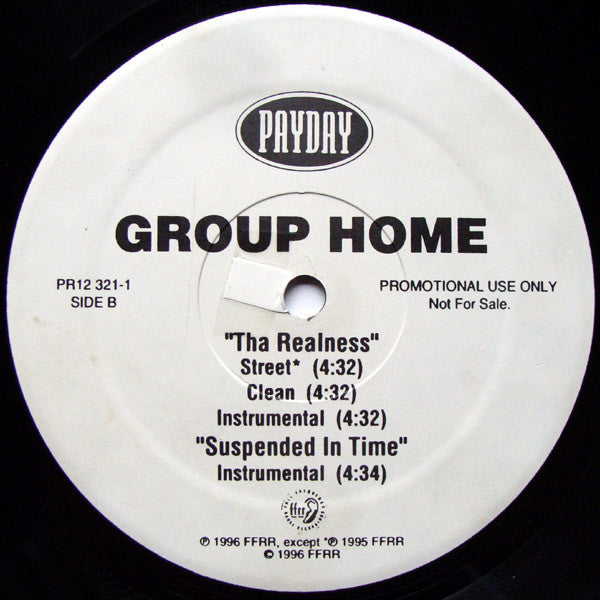 Group Home : Suspended In Time / Tha Realness (12", Promo)