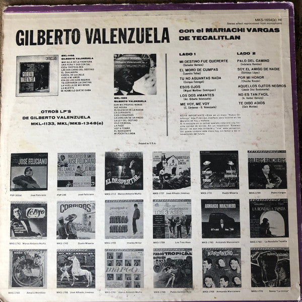 Gilberto Valenzuela : El Moro De Cumpas - Vol. V (LP, Ste)
