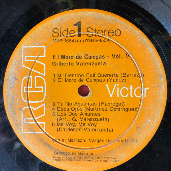 Gilberto Valenzuela : El Moro De Cumpas - Vol. V (LP, Ste)
