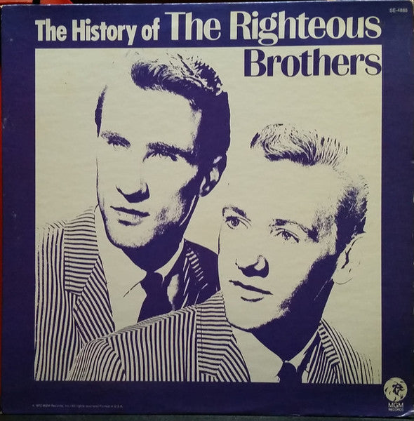 The Righteous Brothers : The History Of The Righteous Brothers (LP, Comp)