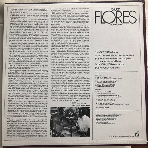Chuck Flores : Drum Flower (LP, Album)