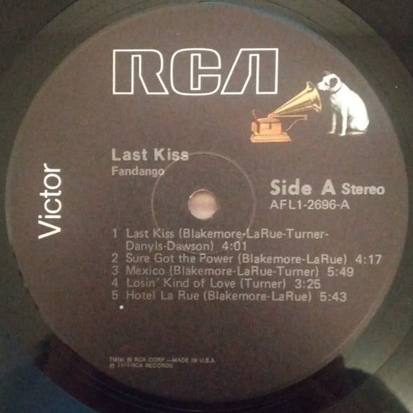 Fandango (6) : Last Kiss (LP, Album)
