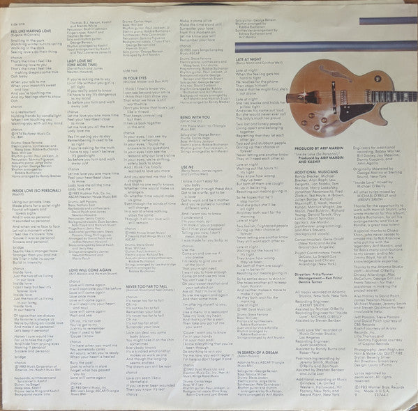 George Benson : In Your Eyes (LP, Album, Win)