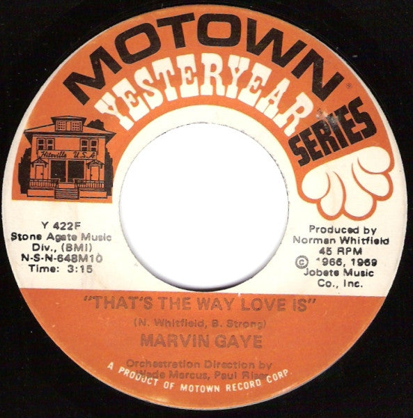 Marvin Gaye : Too Busy Thinking About My Baby / That's The Way Love Is (7", Single)