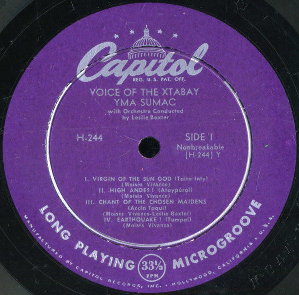 Yma Sumac : Voice Of The Xtabay (10", Album, Mono)