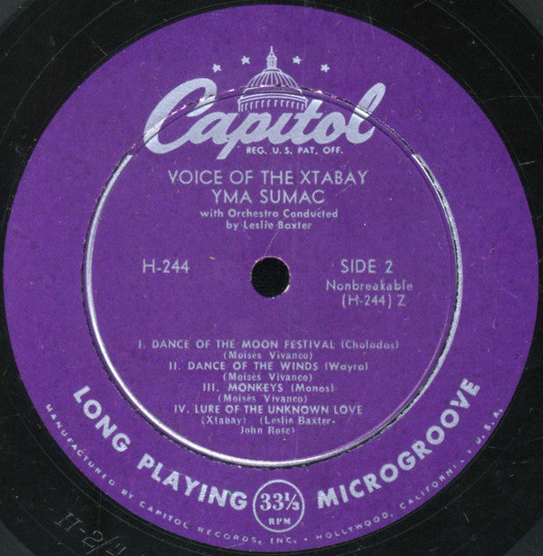 Yma Sumac : Voice Of The Xtabay (10", Album, Mono)