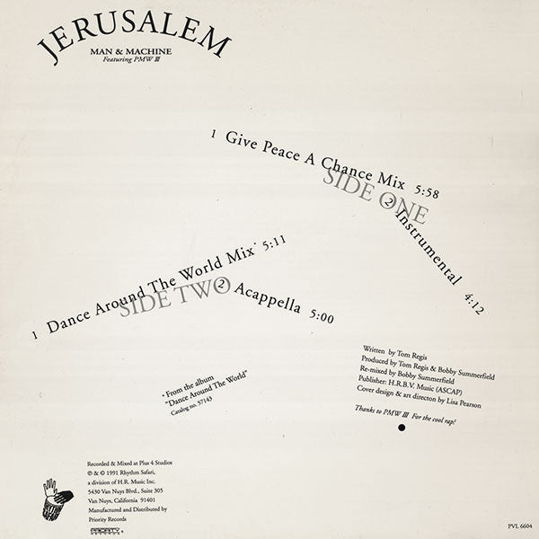 Man & Machine Featuring PMW III : Jerusalem (12")