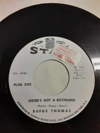 Rufus Thomas : Sister's Got A Boyfriend / Talkin' Bout True Love (7", Single, Promo)