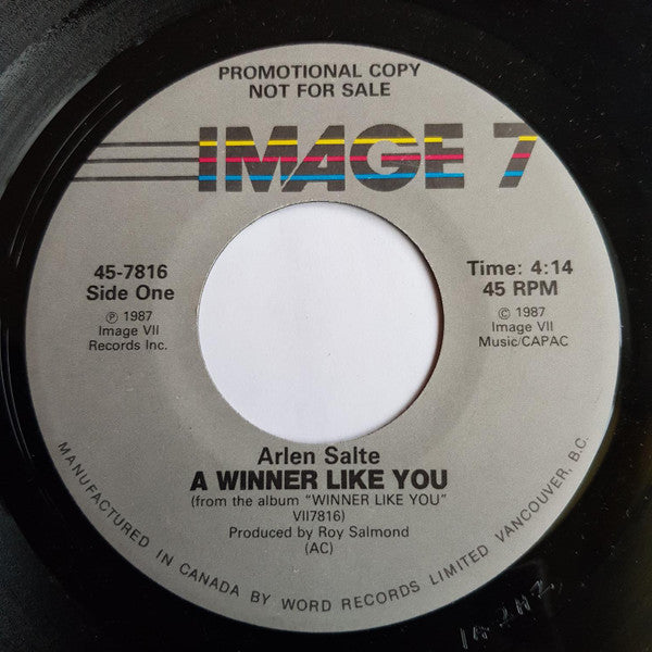 Arlen Salte : A Winner Like You / I've Been Hiding (7", Promo)