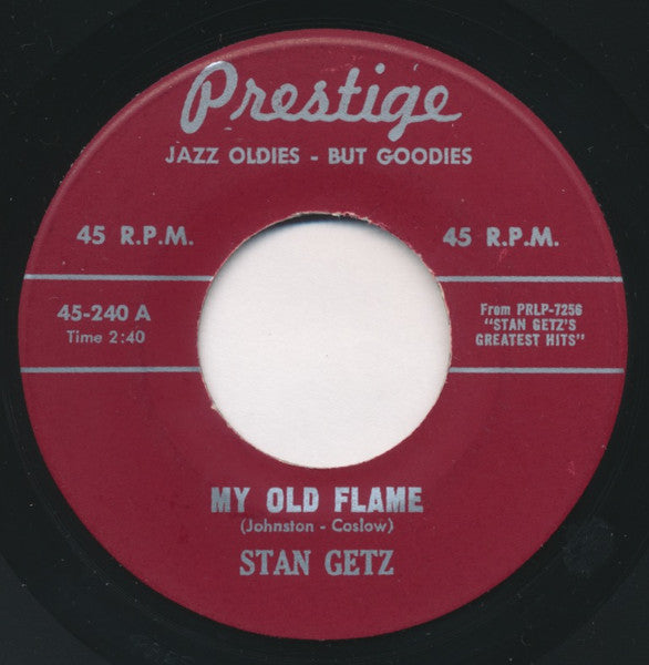 Stan Getz : My Old Flame / Lady In Red (7")