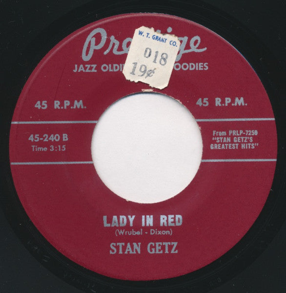 Stan Getz : My Old Flame / Lady In Red (7")